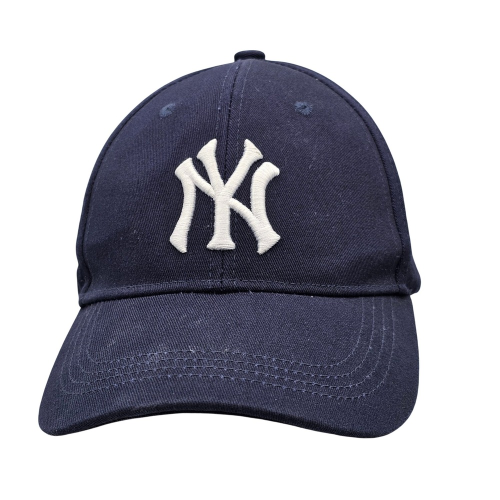 New York Yankees Navy Blue Dad Hat BWM Global Adjustable MLB Logo Baseball Cap